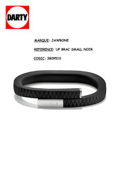 Jawbone UP BRAC SMALL NOIR Mode D'emploi