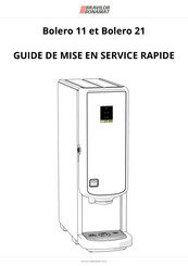 Bravilor Bonamat Bolero 11 Guide De Mise En Service Rapide