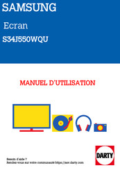 Samsung Ultrawide S34J552WQ Serie Manuel De L'utilisateur