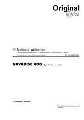 Pottinger NOVADISC 400 Notice D'utilisation