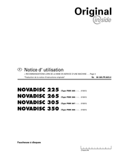 Pottinger NOVADISC 305 Notice D'utilisation