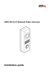 Axis I8116-E Guide D'installation