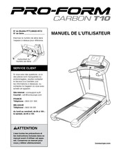 Pro-Form CARBON T10 Manuel De L'utilisateur