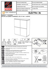 SCIAE ELECTRA 36 11SG3440 Instructions De Montage