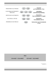 Lotus F25-94ET Instructions Pour L'installation Et L'emploi