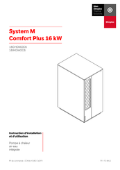 Dimplex System M Comfort Plus 16 kW 16CHOIAOC6 Instructions D'installation Et D'utilisation