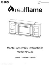 RealFlame 8022E-W Instructions De Montage