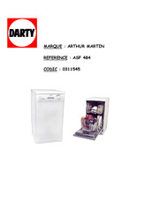 Electrolux ARTHUR MARTIN ASF 484 Notice D'utilisation