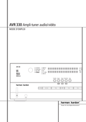 Harman Kardon AVR 330 Mode D'emploi