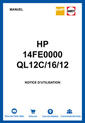 HP 14FE0000 QL12C/16/12 Manuel De L'utilisateur