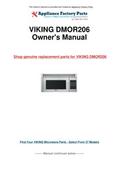 Viking Range DESIGNER DMOR206 Manuel D'utilisation Et D'entretien