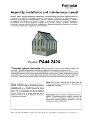 Lemeks Palmako PA44-2424 Assemblage, Manuel De Montage Et D'entretien