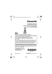 Panasonic KX-TGA750C Manuel D'installation