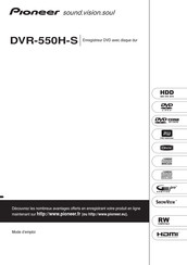 Pioneer DVR-550H-S Mode D'emploi