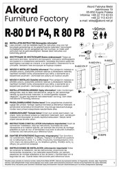 Akord R 80 P8 Instructions D'installation