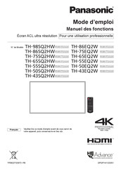 Panasonic TH-43SQ2HW Mode D'emploi