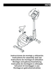 BH FITNESS H678 Instructions De Montage Et Utilisation