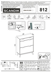 Inter-Furn SCANDIK 2044-812-B9 Instructions De Montage