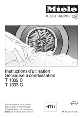 Miele TOUCHTRONIC T 1333 C Instructions D'utilisation