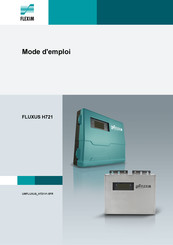 Flexim FLUXUS H721 Mode D'emploi