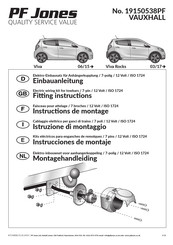 PF Jones 19150538PF Instructions De Montage