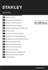 Stanley SG 2400 Basic Traduction Des Instructions Originales