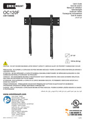 Omnimount OC120F Manuel De L'utilisateur