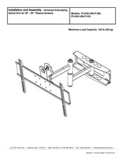 PEERLESS Mounts PLA50-UNLP-GB Installation Et Montage