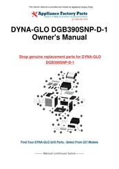 Dyna-Glo DGB390SNP-D-1 Mode D'emploi