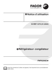 Fagor FNF6206EW Notice D'utilisation