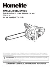 Homelite CSP-3314 Manuel D'utilisation