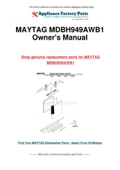 Maytag MDBH949AWB1 Instructions D'utilisation