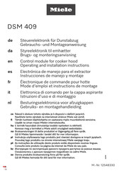 Miele DSM 409 Mode D'emploi Et Instructions De Montage