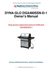 Dyna-Glo DGA480SSN-D-1 Mode D'emploi