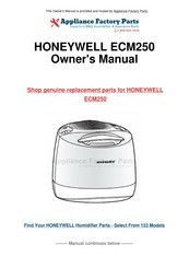 Honeywell Enviracaire ECM-250i Guide D'utilisation