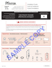 Pfister Solo 29-4SL Guide D'installation