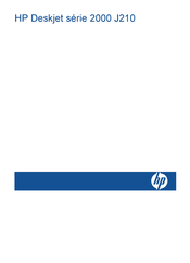 HP Deskjet 2000 J210 Mode D'emploi