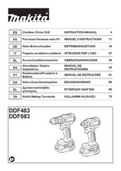 Makita DDF483 Manuel D'instructions