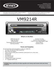 Jensen VM9214R Instructions D'installation