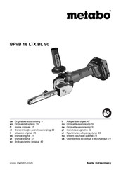 Metabo BFVB 18 LTX BL 90 Notice Originale