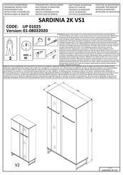 Dedeman SARDINIA 2K VS1 UP 01025 Instructions D'assemblage