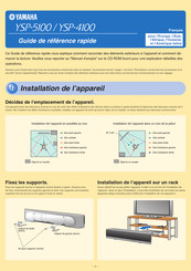 Yamaha YSP-4100 Guide De Référence Rapide