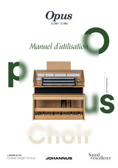 Johannus OPUS C-260 Manuel D'utilisation