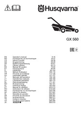 Husqvarna GX560 Manuel D'utilisation