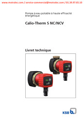 KSB Calio-Therm S NCV Livret Technique