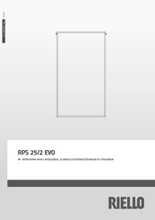 Riello RPS 25/2 EVO Instructions Pour L'installateur