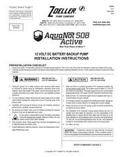 Zoeller AquaNot 508 Active Instructions D'installation