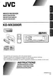 JVC KD-MX3000R Manuel D'instructions