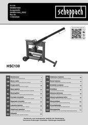 Scheppach HSC130 Traduction Des Instructions D'origine