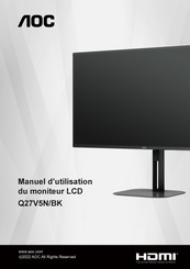 AOC Q27V5N/BK Manuel D'utilisation